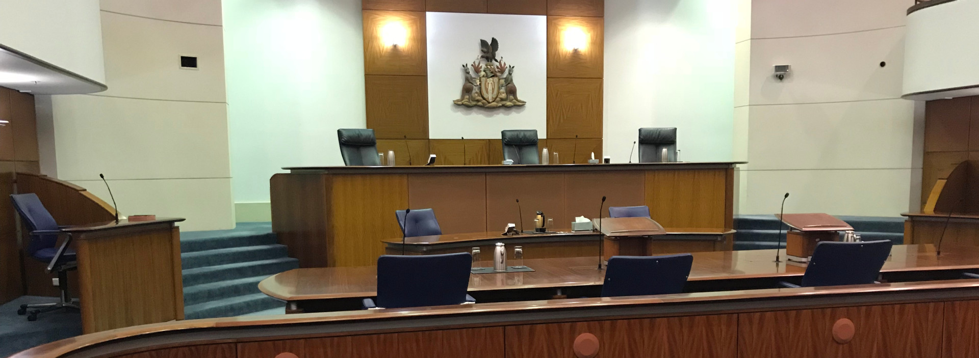 Courtroom from the ground floor.